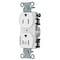 Hubbell Wiring Device-Kellems Straight Blade Receptacle, 5-15R, 15 A, 125V AC, 2 Pole, 3 Wire, Grounded BR15C1WHI - alternate 1